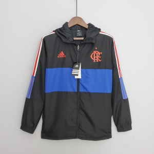 2022 Flamengo Windbreaker Black Blue