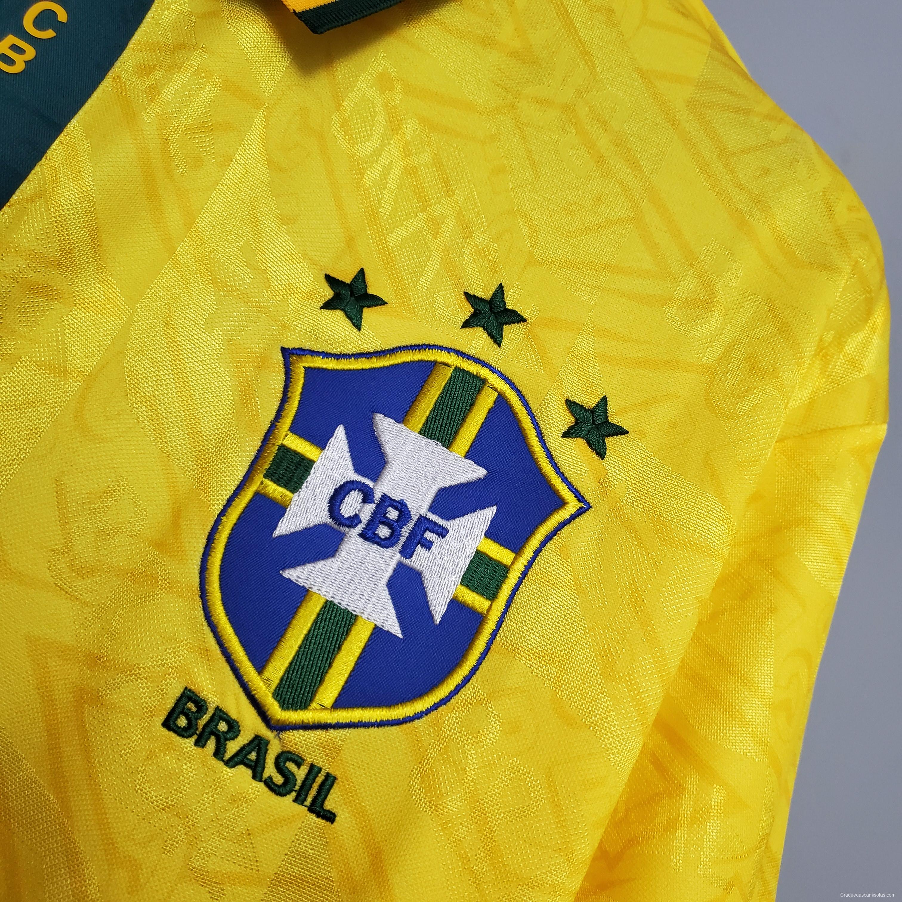 Retro Brazil 91/93 home Soccer Jersey