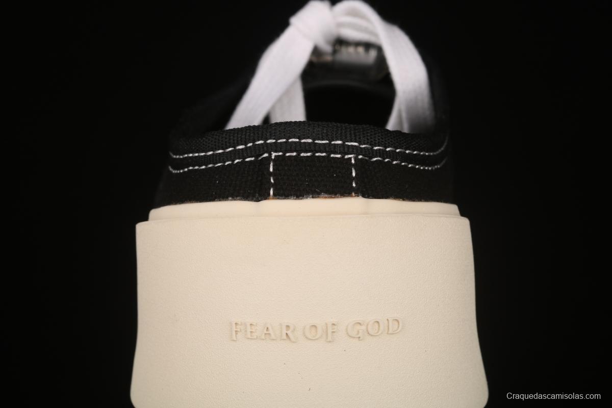 Fear Of God breathable canvas trend leisure half drag black and white color matching