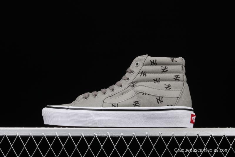 Vans Sk8-Hi Vlt Lx YaNIKEes Yankees co-branded high-top casual canvas shoes VN0A4CS5W43