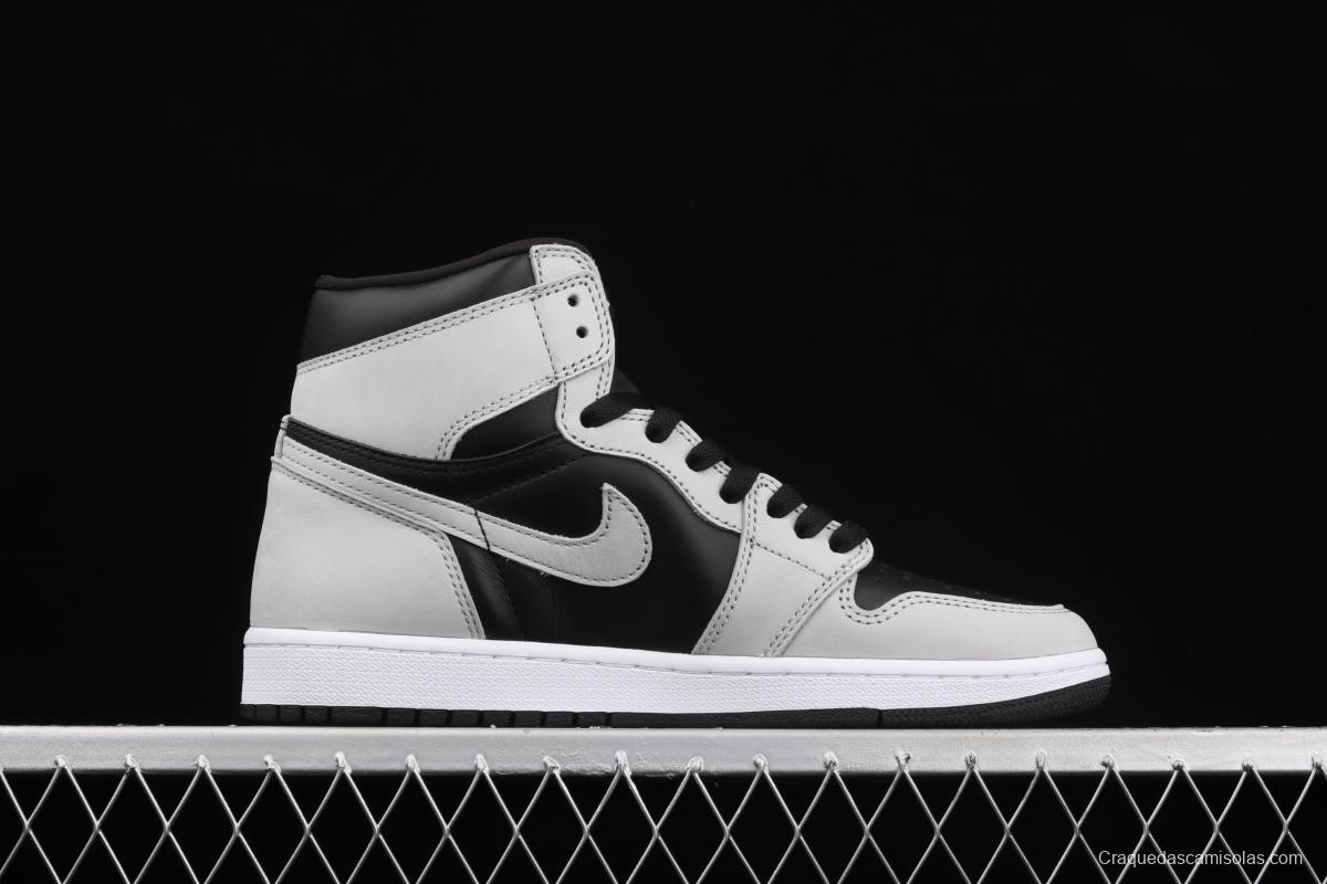 Air Jordan 1 High Gao Bang Gray Panda Shadow Gray 2.0 575441-035 555088-035