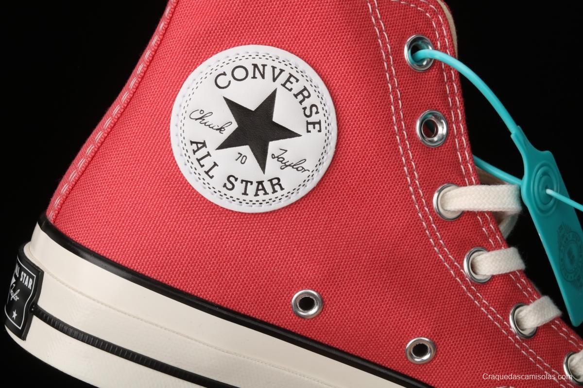 Converse 70s spring new color environmental protection watermelon red high top leisure board shoes 170790C