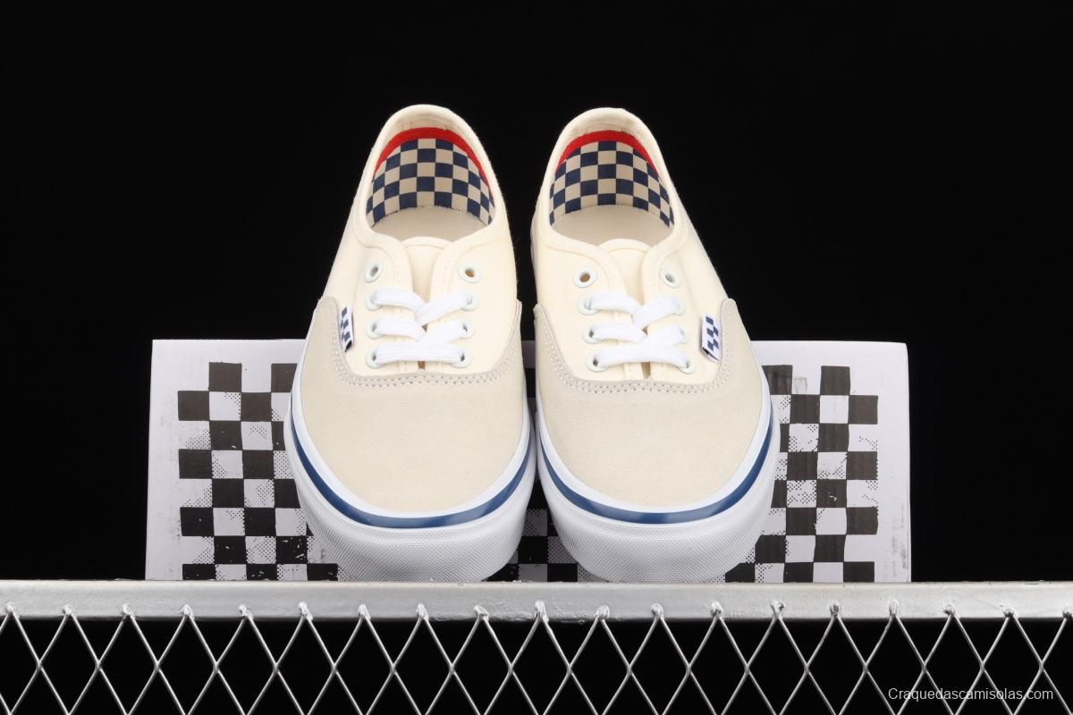 Vans Skate Authentic Pro series rice-white low-top casual board shoes VN0A5FC8OFW