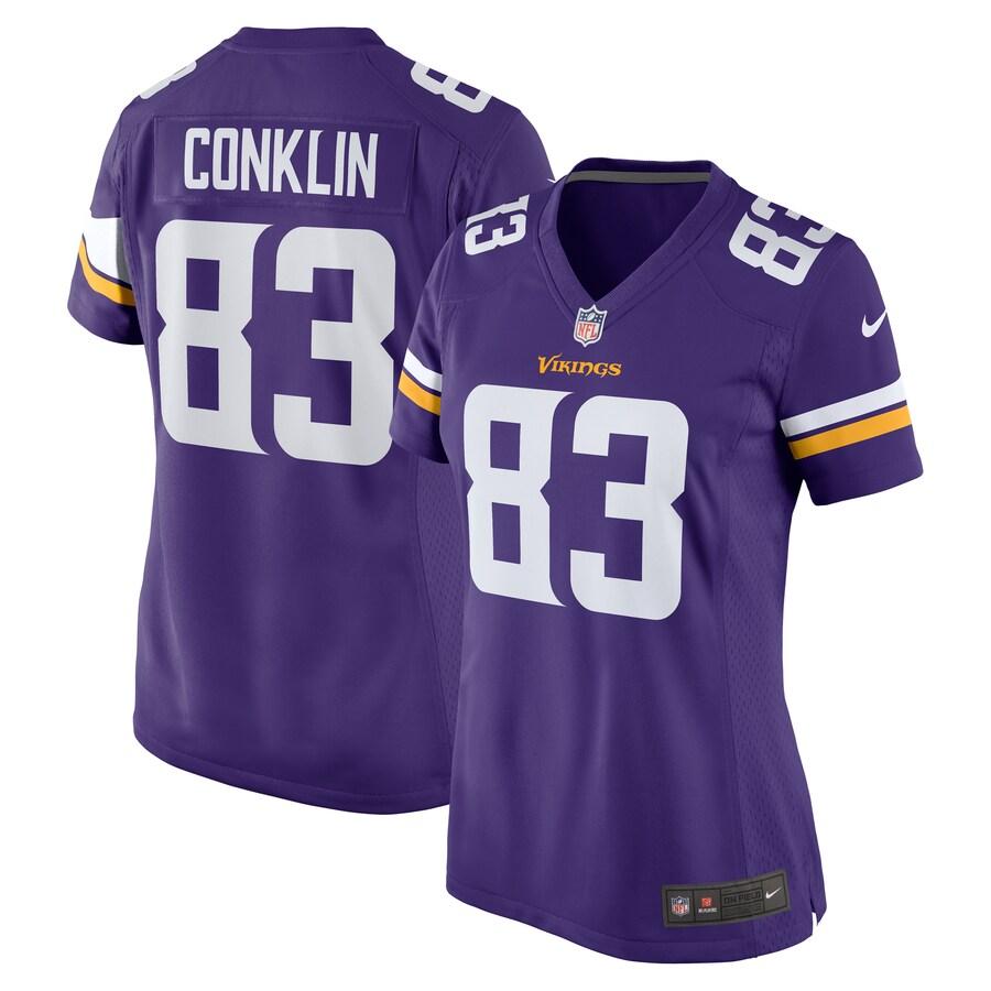 Women's Tyler Conklin Purple Player Limited Team Jersey