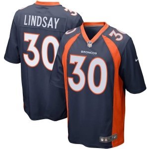 Men's Phillip Lindsay Navy Alternate Player Limited Team Jersey