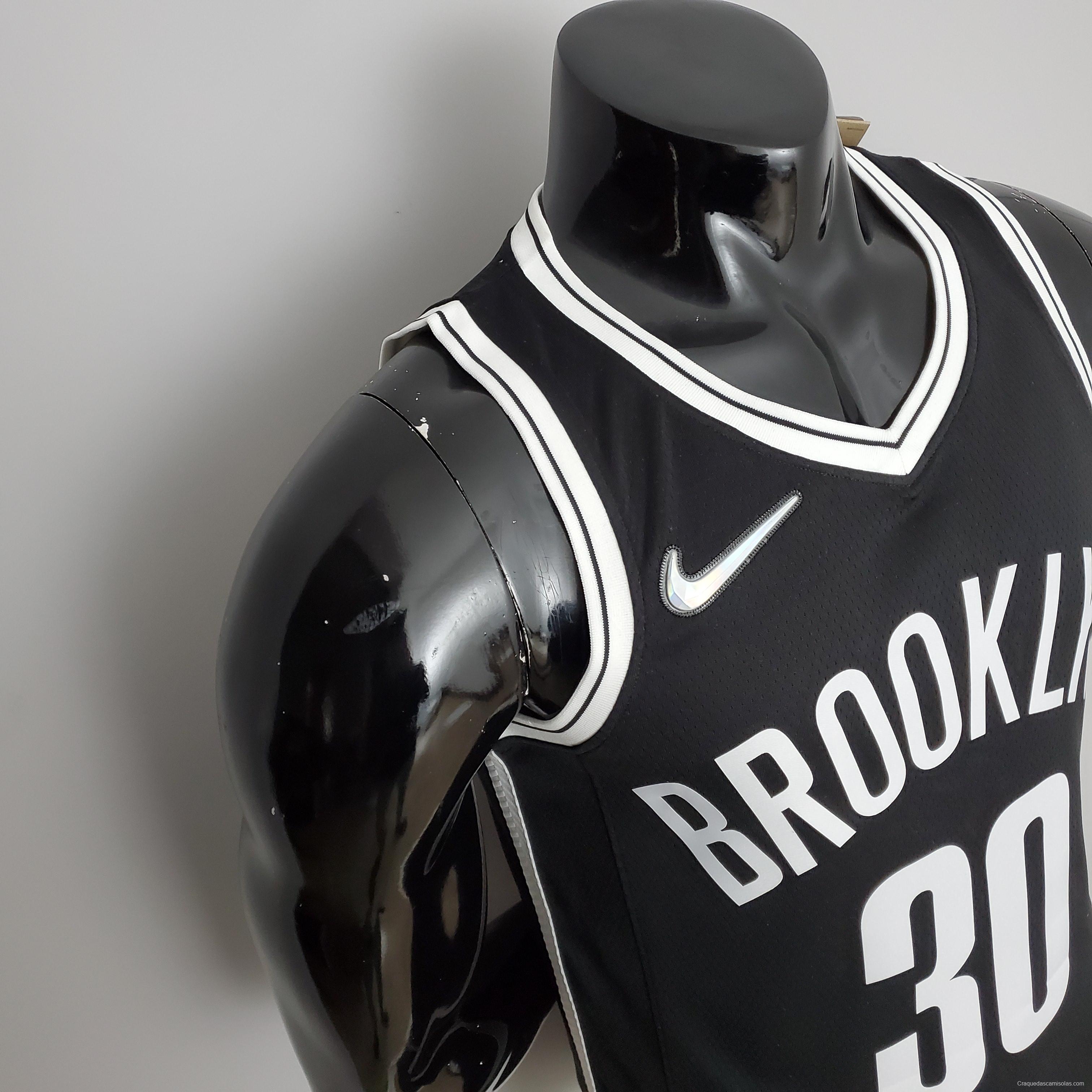 NBA 75th Anniversary Curry #30 Nets Black Jersey