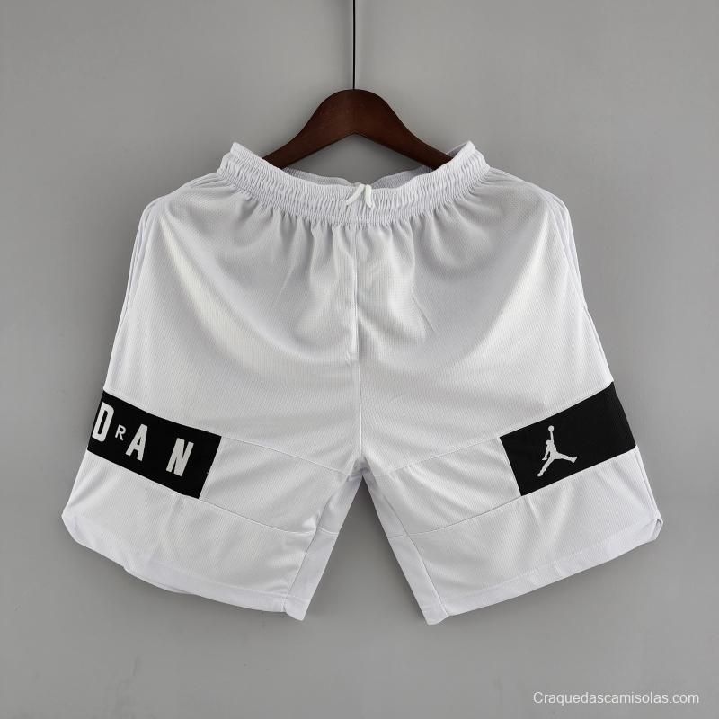 2022 NBA Jordan Shorts White