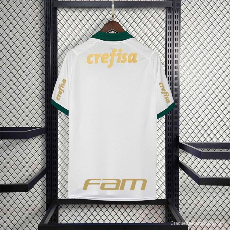 24/25 All Sponsor Palmeiras Away White Jersey With All Sponsor