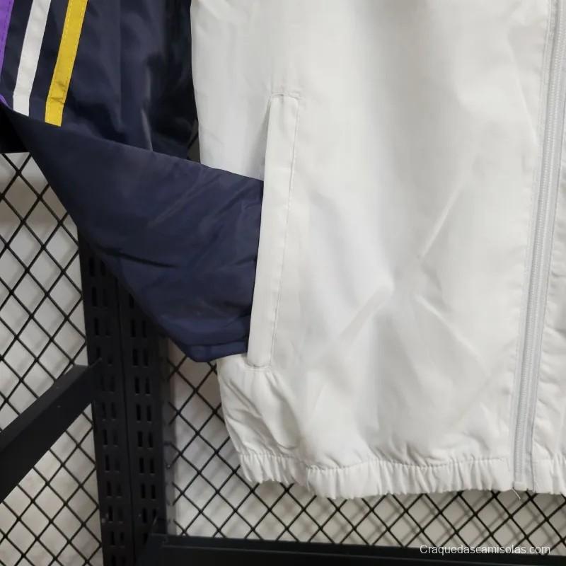 24/25 Adidas White Windbreaker