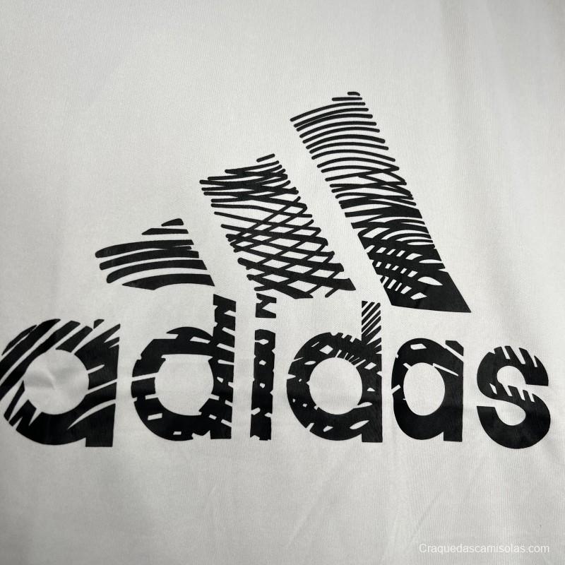 2024 Adidas White Cotton T-shirt #1033